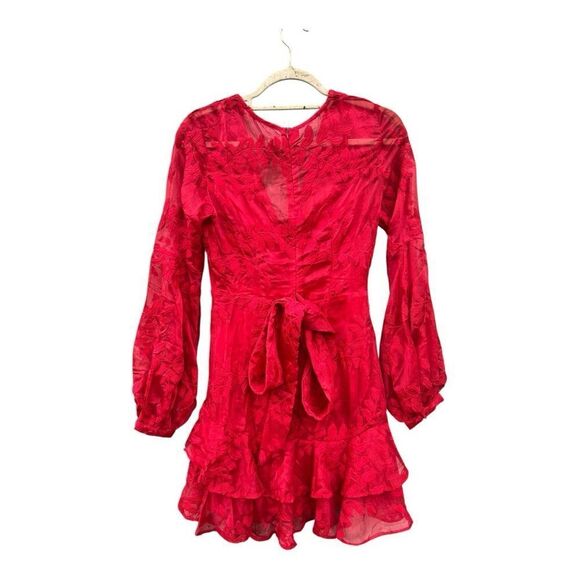 Selfie Leslie Red Saints & Secrets dress size small Brunch Sorority Formal - Picture 7 of 9